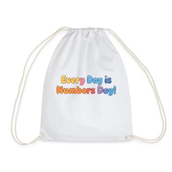 NOMBRE JOUR - Sac de sport léger - blanc - Devant