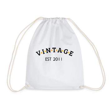 Vintage est 2011 - Sac de sport léger - blanc - Devant