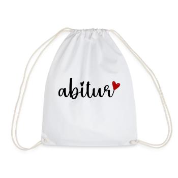 School leaving examination - Drawstring Bag - white - Front