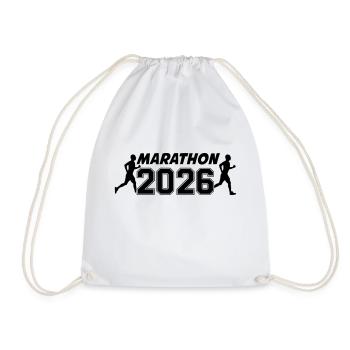 marathon 2026 - Turnbeutel - Weiß - Vorne