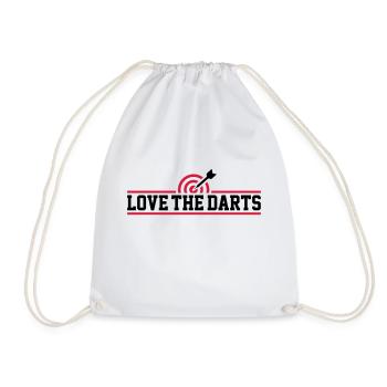 Love The Darts - Turnbeutel - Weiß - Vorne