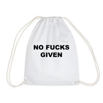 AUCUN FUCKS DONNÉS - Sac de sport léger - blanc - Devant
