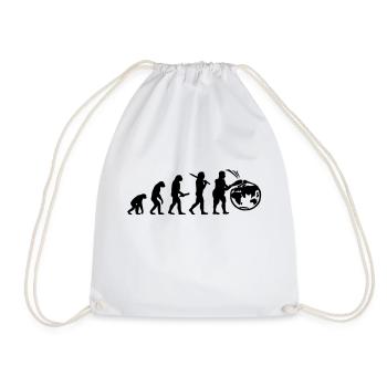 Evolution planete terre monde évolution - Sac de sport léger - blanc - Devant