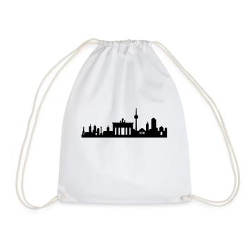 Berlin horizon abstrait petite - Sac de sport léger - blanc - Devant