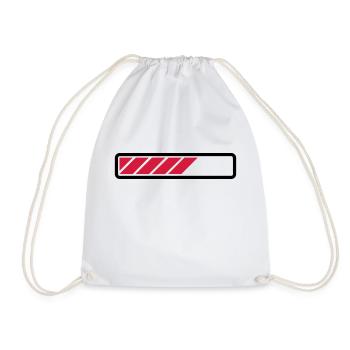 Loading bar - Drawstring Bag - white - Front