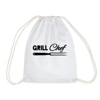 Grill chef - Sac de sport léger - blanc - Devant