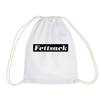 fettsack - Turnbeutel - Weiß - Vorne