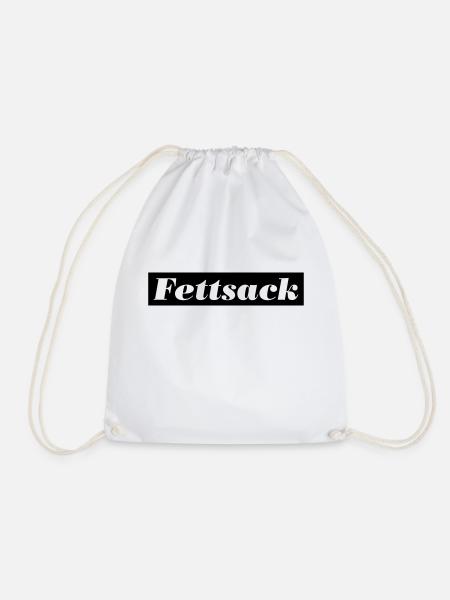 fettsack - Turnbeutel - Weiß