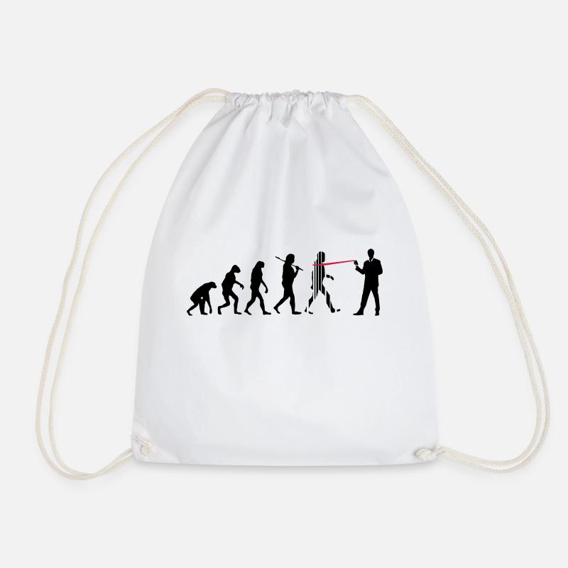 evolution nsa - Drawstring Bag - white