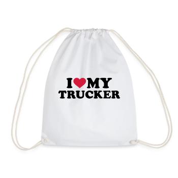 Trucker - Turnbeutel - Weiß - Vorne