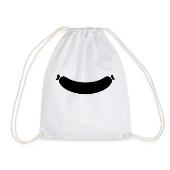 Saucisse - Sac de sport léger - blanc - Devant