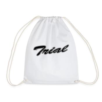 Trial - Drawstring Bag - white - Front