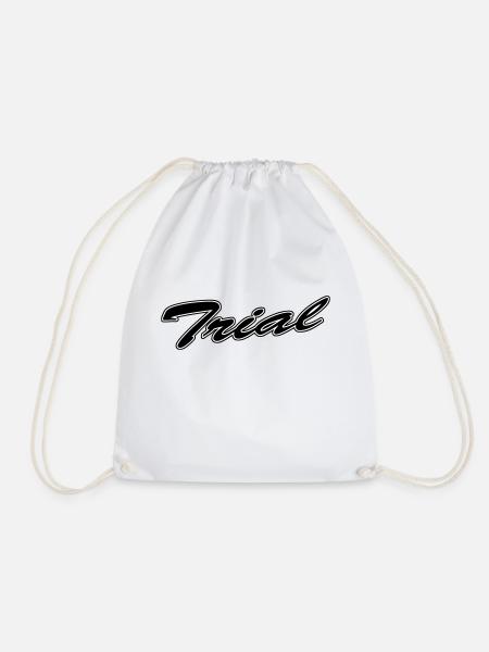 Trial - Drawstring Bag - white