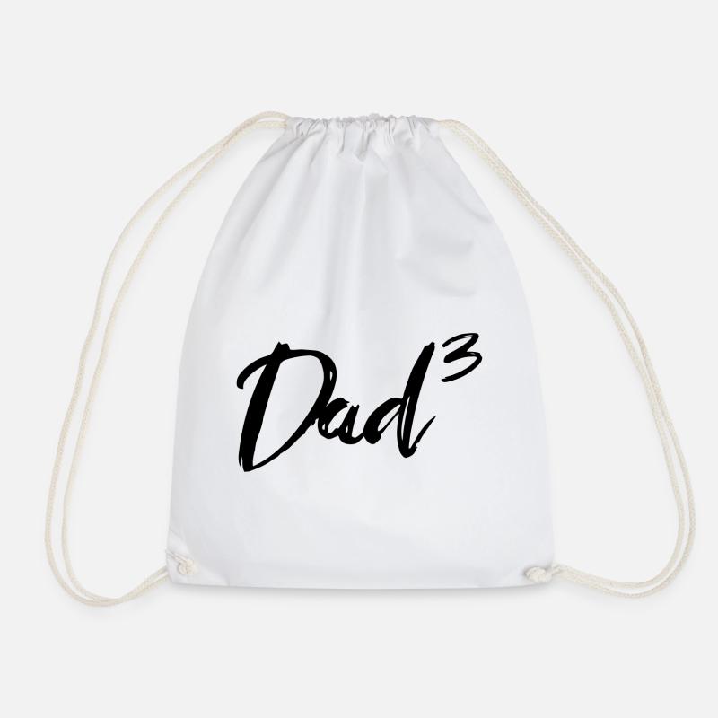 Dad Hoch Drei - Turnbeutel - Weiß
