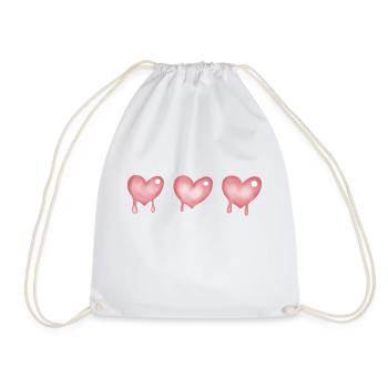 Cœur Coeur - Sac de sport léger - blanc - Devant