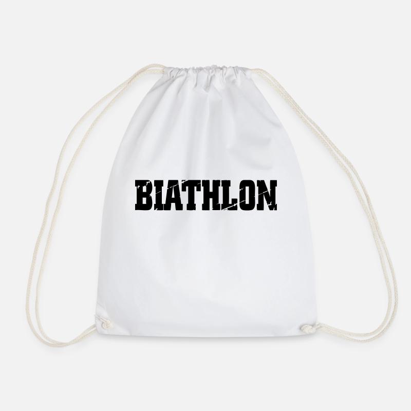 Biathlon - Turnbeutel - Weiß