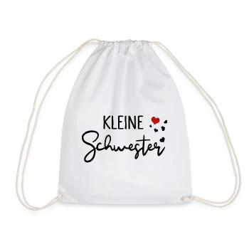 Kleine Schwester Familien Liebe - Turnbeutel - Weiß - Vorne