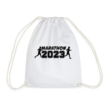 Marathon 2023 - Turnbeutel - Weiß - Vorne