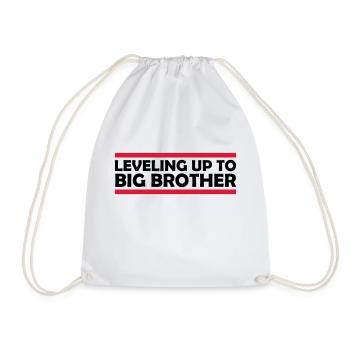 Leveling up big brother - Turnbeutel - Weiß - Vorne