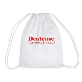 Dealeuse de paracétamol - Cadeau infirmière - Sac de sport léger - blanc - Devant