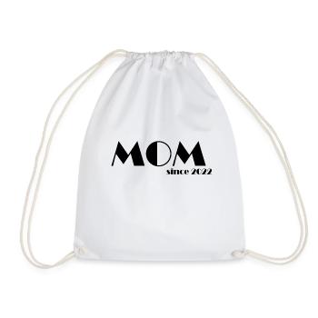MOM since 2022 s - Drawstring Bag - white - Front