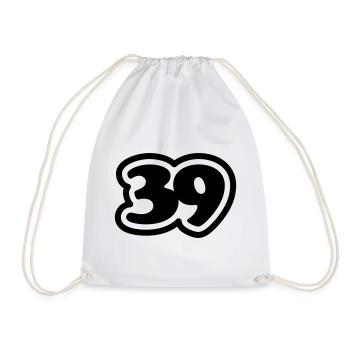 39 Japanese Slang Sankyu - Drawstring Bag - white - Front