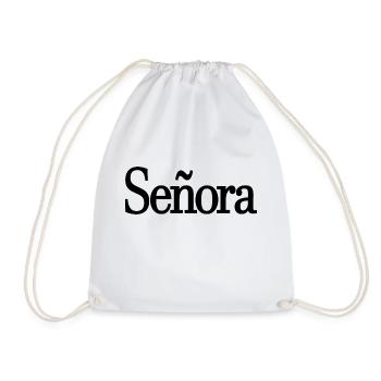 Señora Engagement Bride To Be Wedding Party - Drawstring Bag - white - Front