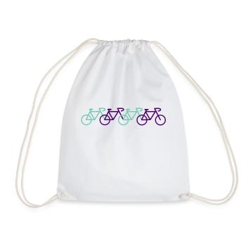 Logo du vélo - Sac de sport léger - blanc - Devant