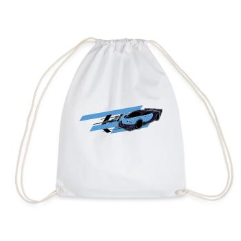 Bugat Sports Car Speed - Drawstring Bag - white - Front