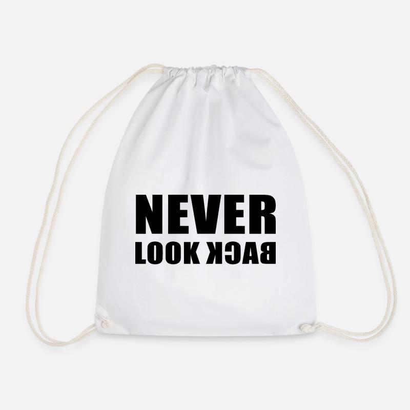 Never Look Back - Turnbeutel - Weiß
