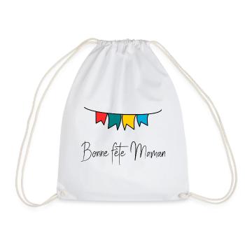 MAMAN. FÊTE DES MÈRES. BONNE FÊTE MAMAN. FÊTE - Sac de sport léger - blanc - Devant