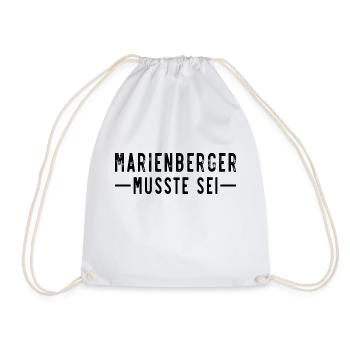 Marienberger musste sei - Turnbeutel - Weiß - Vorne