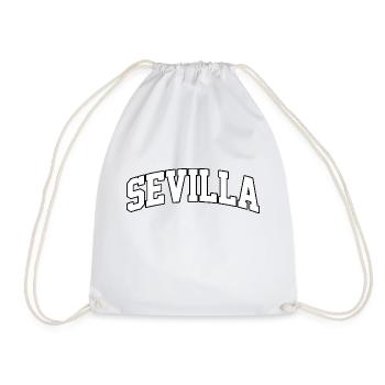 Sevilla-Logo: Kollegiales Design im andalusischen Stil v - Turnbeutel - Weiß - Vorne