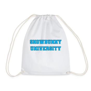 Snowbunny University - Drawstring Bag - white - Front