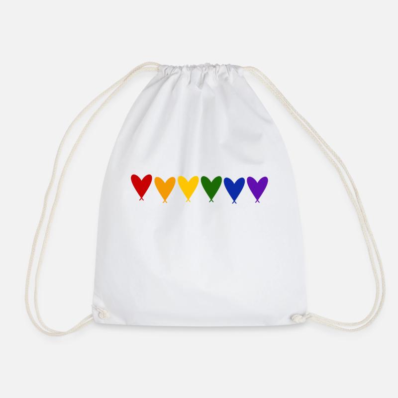 PrideHearts - Turnbeutel - Weiß