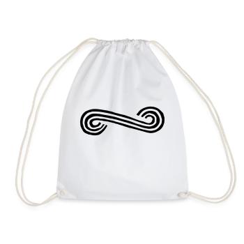 Ornament, bow - Vector graphic - Drawstring Bag - white - Front