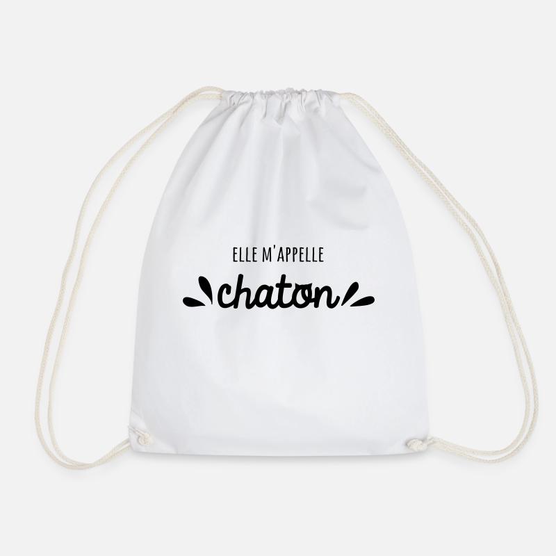 Elle m'appelle Chaton - Sac de sport léger - blanc