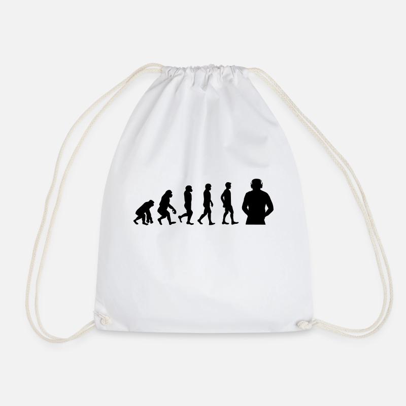 DJ Evolution - Drawstring Bag - white