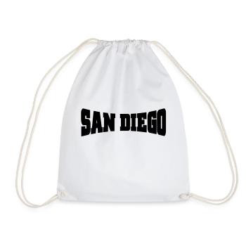 San Diego - Drawstring Bag - white - Front