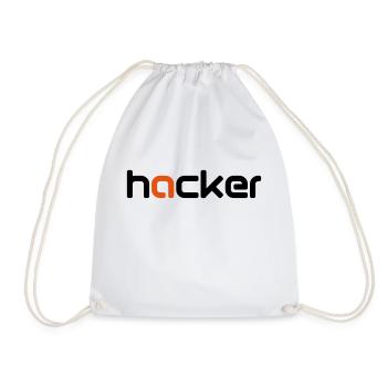 hacker - Turnbeutel - Weiß - Vorne