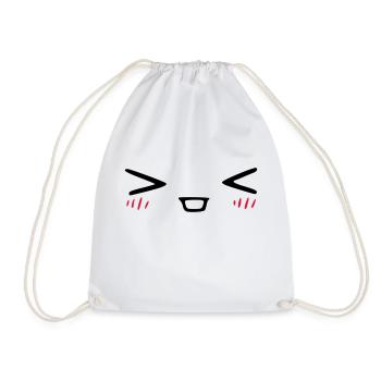 kawaii_face_7 - Turnbeutel - Weiß - Vorne