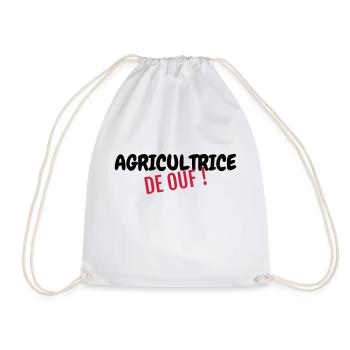 Agriculture Farming Farmer Agriculteur Landwirt - Drawstring Bag - white - Front