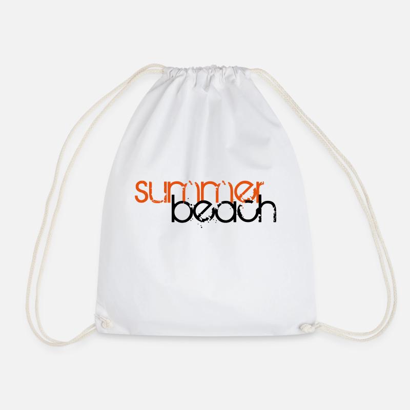 summer beach pfade 1 - Turnbeutel - Weiß