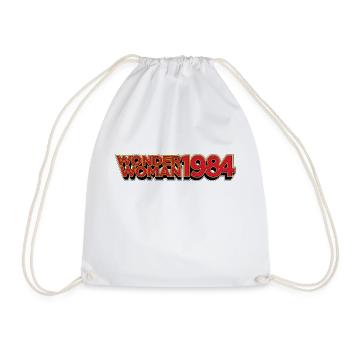 Wonder Woman 1984 Vintage Logo - Drawstring Bag - white - Front