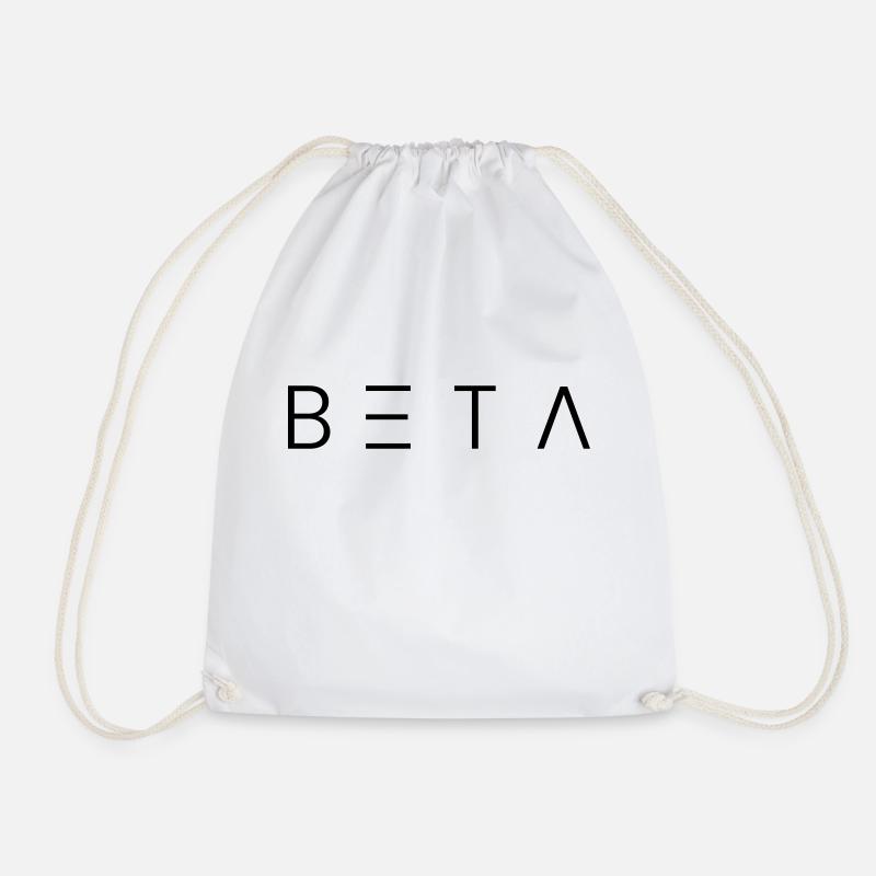Beta - Drawstring Bag - white