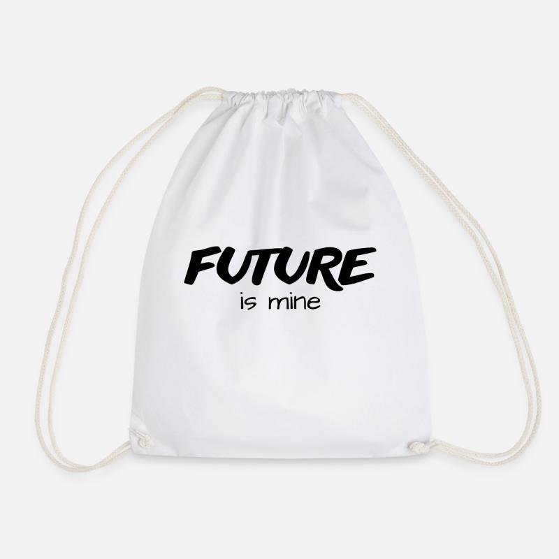 future is mine - originelle Geschenkidee - - Turnbeutel - Weiß
