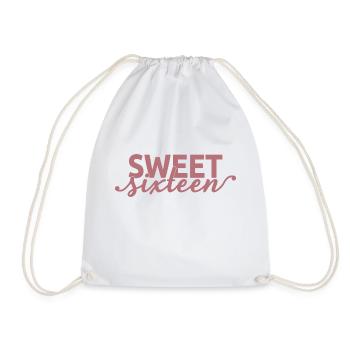Sweet Sixteen Mignon cadeau de 16 ans - Sac de sport léger - blanc - Devant