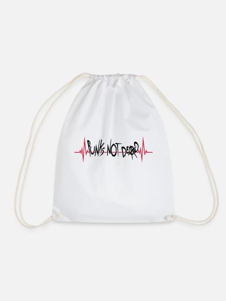 punks pas mort citation - Sac de sport léger - blanc