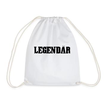 Legendär - Turnbeutel - Weiß - Vorne