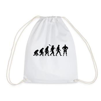 Evolution Bodybuilding Weight Training - Drawstring Bag - white - Front